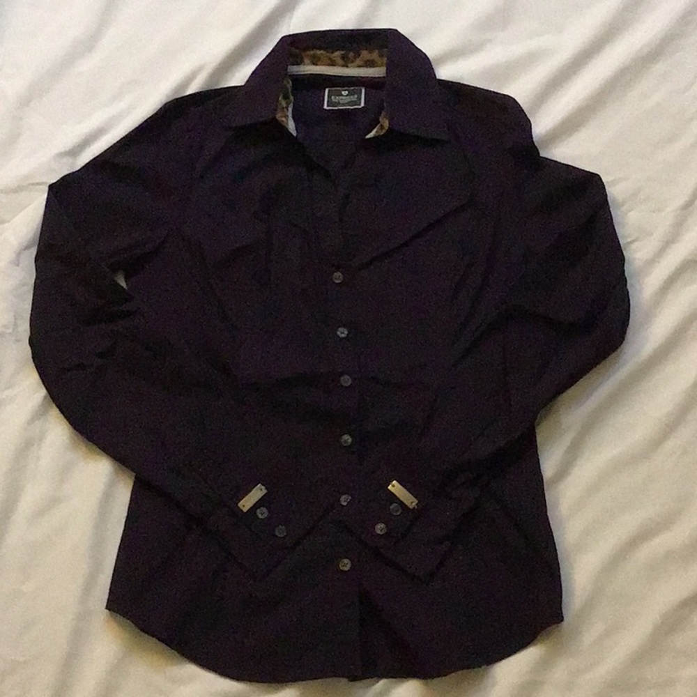 (Like New) Express Dark Purple The Essential Shirt